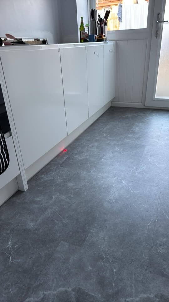 Customer photo: Keron's kitchen floor