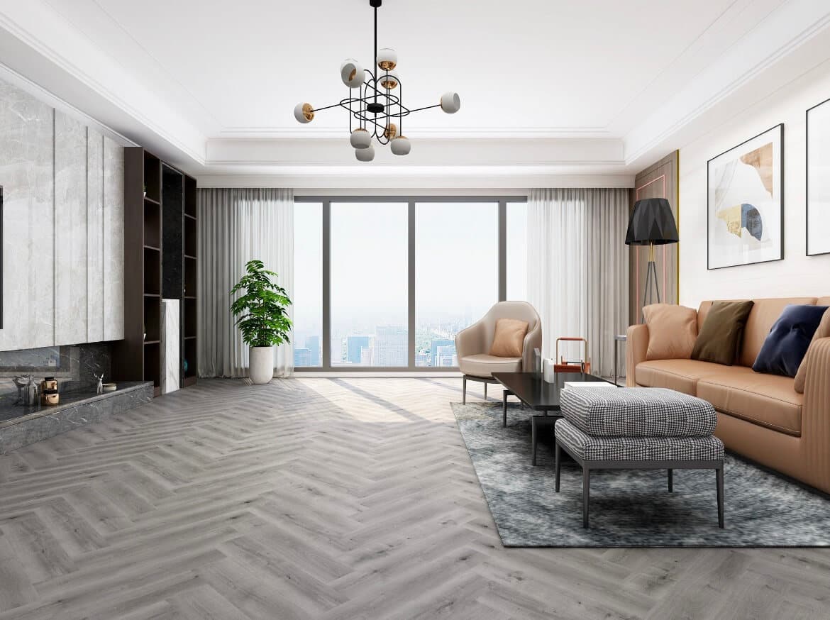 Allora Herringbone, Oxford Grey