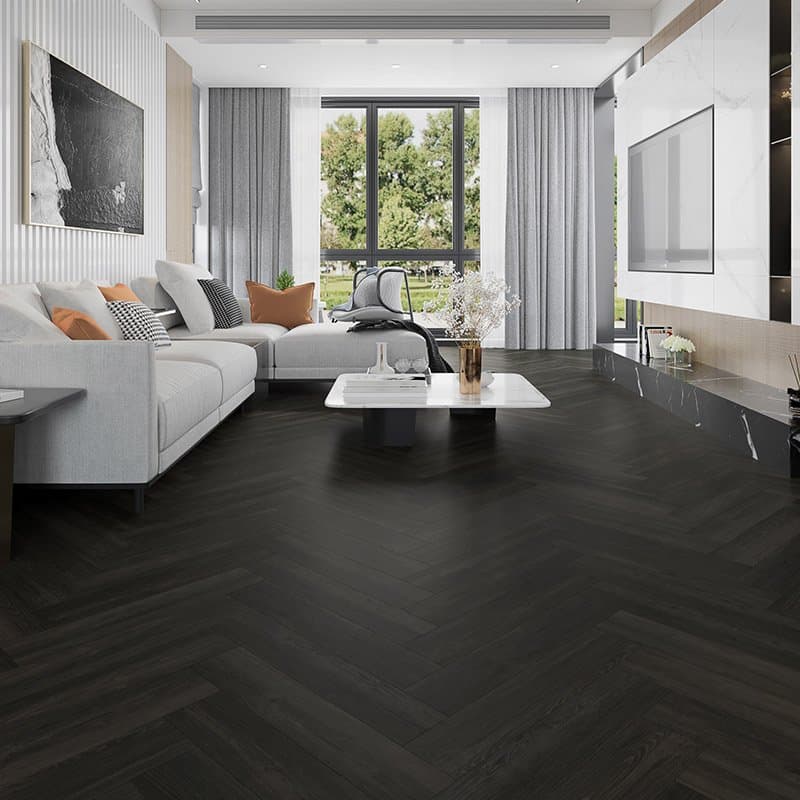 Alva Herringbone, Antigua Charcoal Oak
