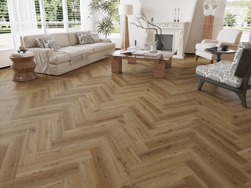 Alva Herringbone, Antique Oak