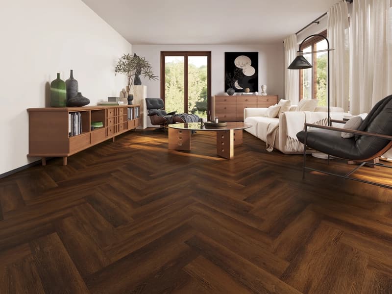 Alva Herringbone, Walnut Oak