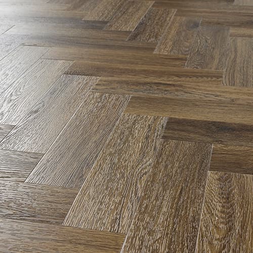 Simply Smooth Mosaic Herringbone, Antique Walnut