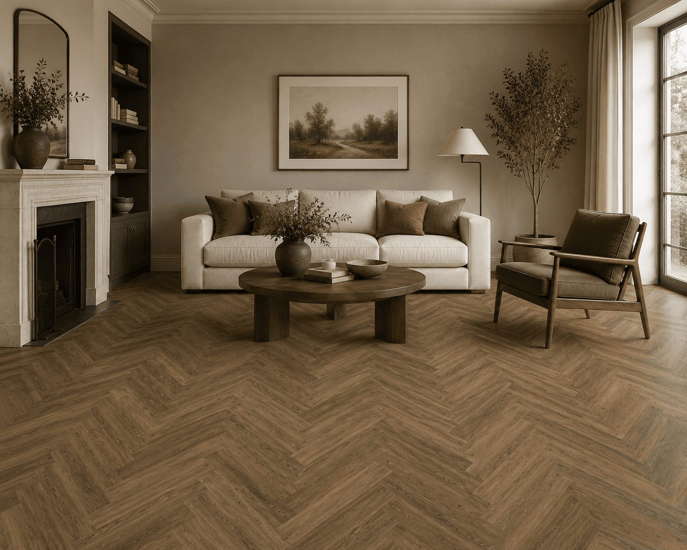 Elevate Herringbone, Pecan
